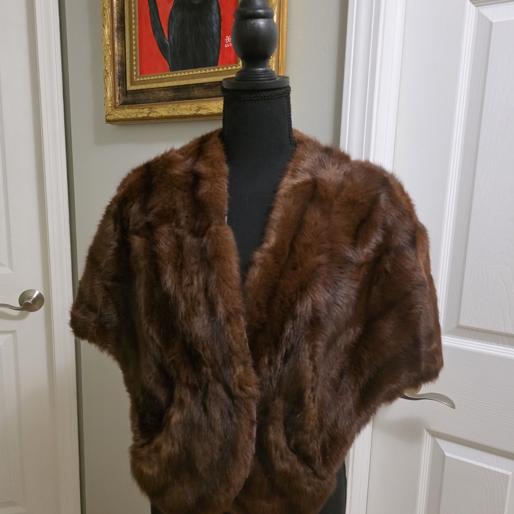 Mink Fur Stole Vintage (2)